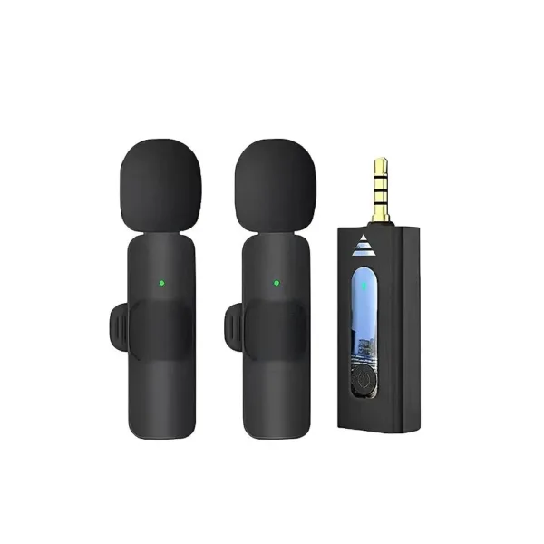 K35 Dual Wireless Mic for Smartphones Laptops