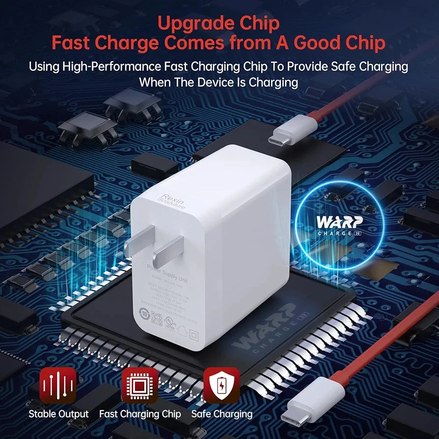 Official OnePlus Warp Charger 65W With Cable