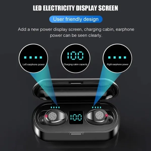 F9 True Wireless Bluetooth Earbuds