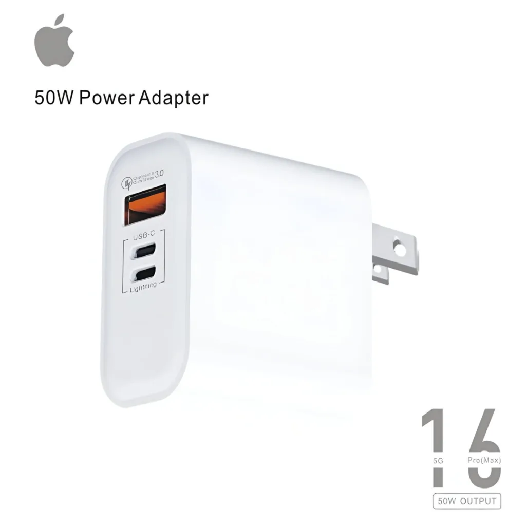 iPhone 16 50W charger with cable