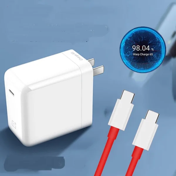 Oneplus Super Vooc 80W Adapter With Cable