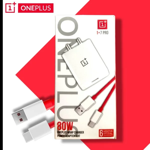 Oneplus Super Vooc 80W Adapter With Cable