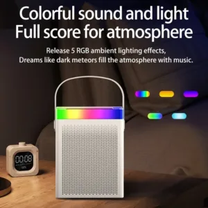Kisonli G22 Mini Bluetooth Portable Speaker With Wireless Handheld Microphone
