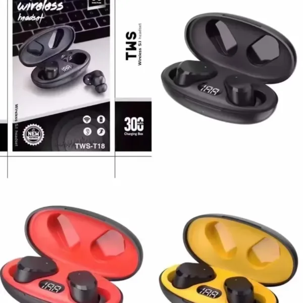 T18 TWS Wireless Bluetooth Earphones 2025