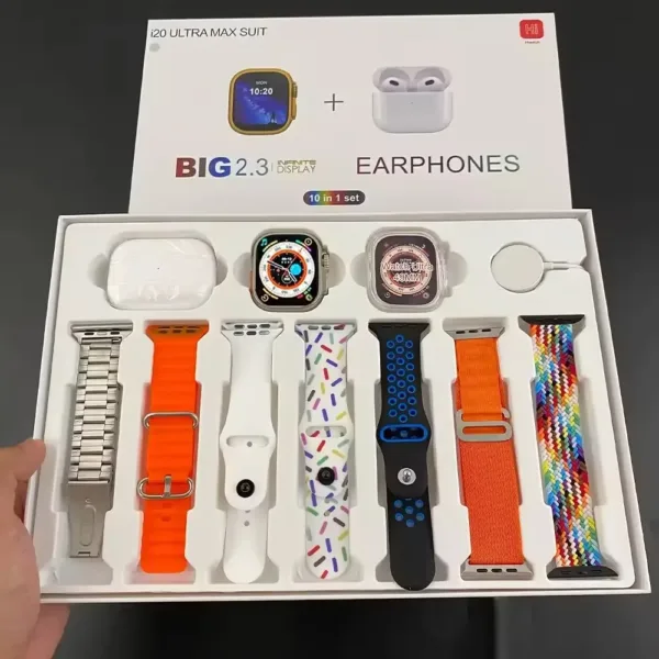 I20 Ultra Max Suit 10 in 1 Smartwatch