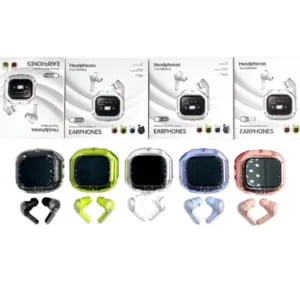 Air Max LCD Display Transparent Earbuds 2025