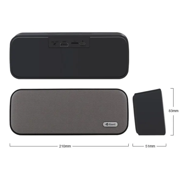 Kisonli KS-2002 Super Bass Wireless Speaker