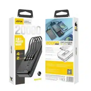 Buy Aspor A301 4in1 Power Bank 20000mAh With LCD