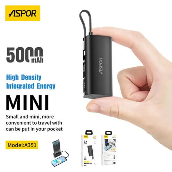 Aspor A351 2 in 1 Power Bank Price in Pakistan