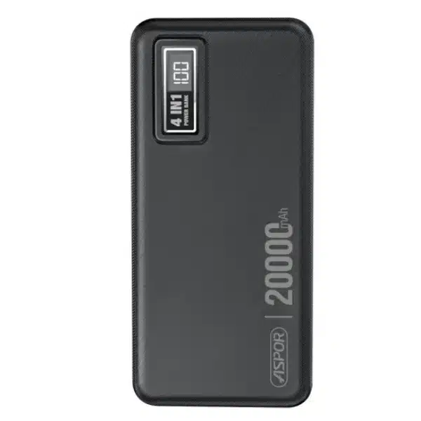 Buy Aspor A301 4in1 Power Bank 20000mAh With LCD