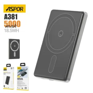 Buy Aspor A381 Wireless MagSafe Power Bank 5000mAh Online