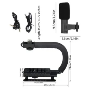 Ay-49u U-Shaped Handheld Video Stabilizer Kit for DSLR & Smartphones