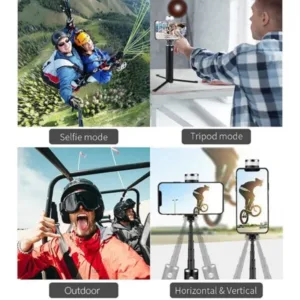 Buy 5 Feet Bluetooth Selfie Stick with Tripod Stand
