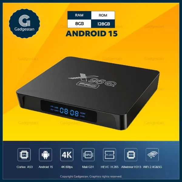 X96Q Pro Smart Android TV Box 8GB 128GB