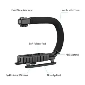 Ay-49u U-Shaped Handheld Video Stabilizer Kit for DSLR & Smartphones