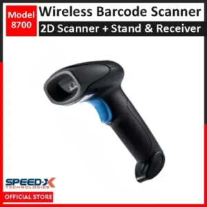 Speed X 8700 Laser Barcode Scanner with USB Receiver
