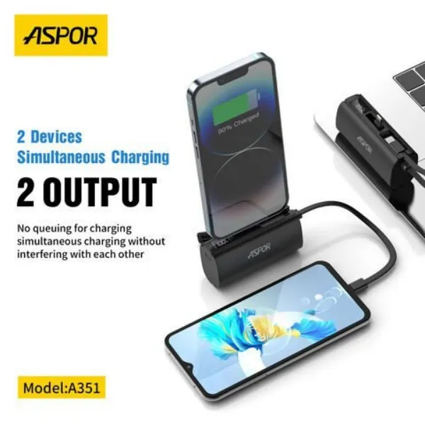Aspor A351 2 in 1 Power Bank Price in Pakistan