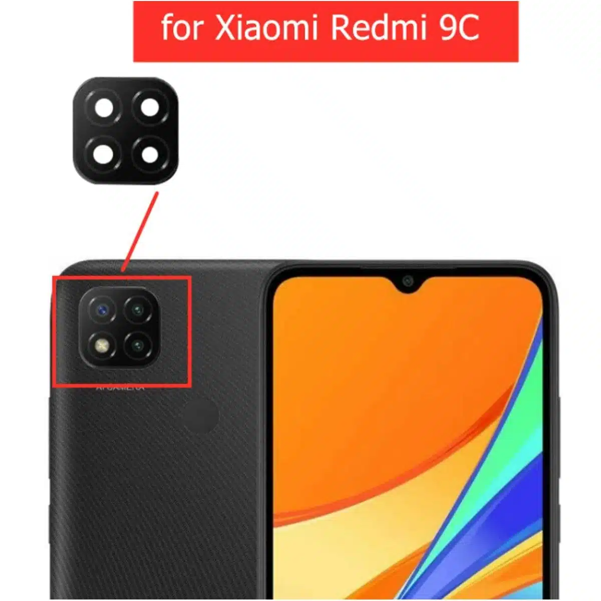 Xiaomi Redmi 9C Back Camera Lens of Glass