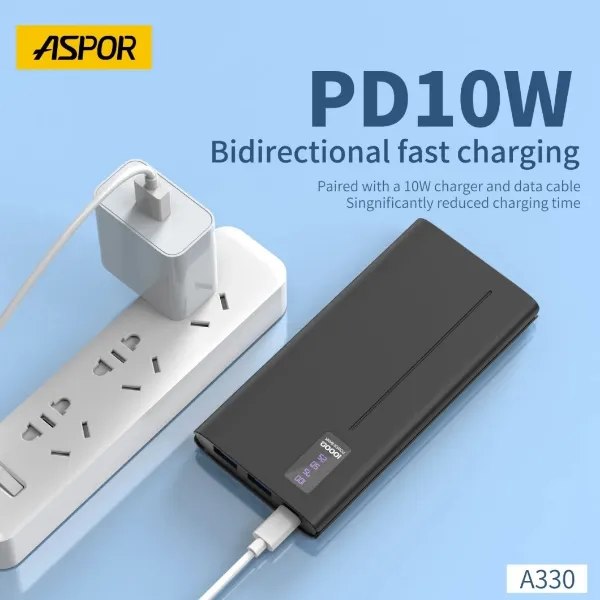 Aspor A330 Power Bank 10000mAh for Sale