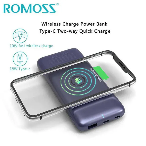 Buy Romoss WSL10 Wireless Powerbank 10000mAh