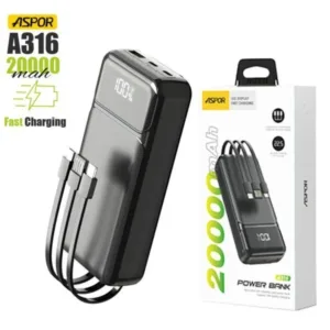 Aspor A316 20000mAh 22.5W Fast Charging Power Bank