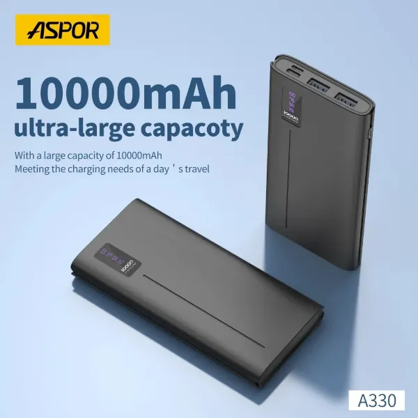 Aspor A330 Power Bank 10000mAh for Sale