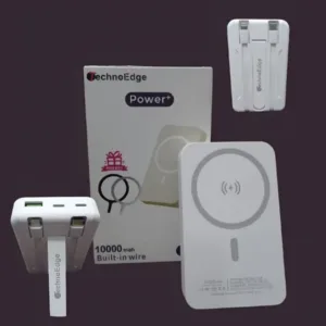 TechnoEdge 10000mAh 2-in-1 Wireless MagSafe Power Bank